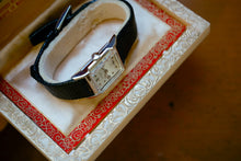Load image into Gallery viewer, *VERY RARE*  NOS Longines-Wittnauer Tank, White Gold Filled Diamond Dial, complete w/ box!