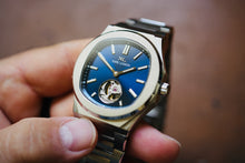 Load image into Gallery viewer, Karl Leimon Majesty Automatic Open Heart Blue