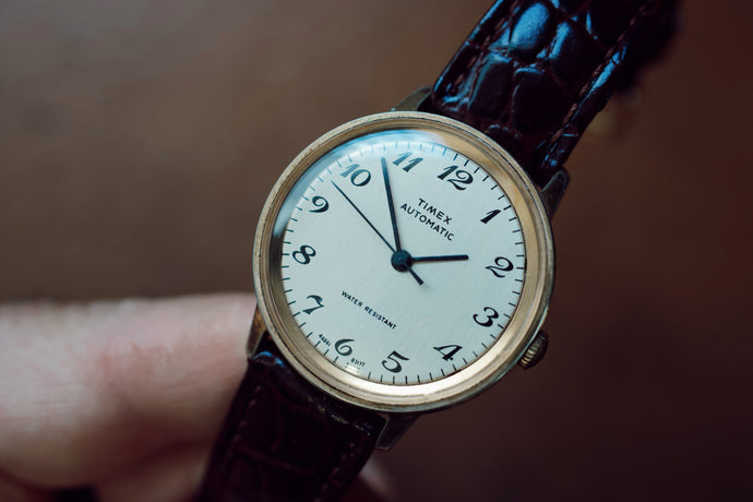 Vintage Timex Auto Linen Dial