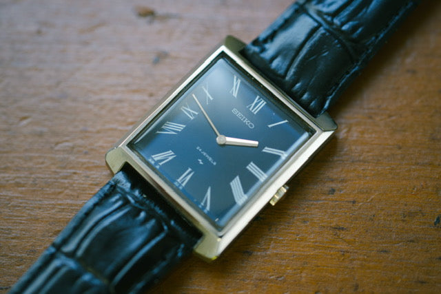 Seiko Chariot Hi-Beat Tank 2220-3030 Black Dial (Circa 1972) *RARE*