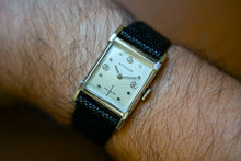Load image into Gallery viewer, *VERY RARE*  NOS Longines-Wittnauer Tank, White Gold Filled Diamond Dial, complete w/ box!