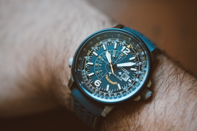 Citizen Eco-Drive Radio-Controlled Chronograph World Timer – Blue Angels Edition