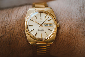 OMEGA Seamaster オメガ　自動巻き　ゴールド　166.0216 Omega Seamaster Automatic Day-Date (Ref. 166.0216) – The Time
