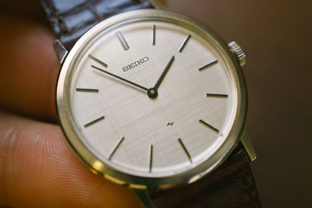 NOS Seiko Chariot Linen Dial Hi-Beat 2220-0180