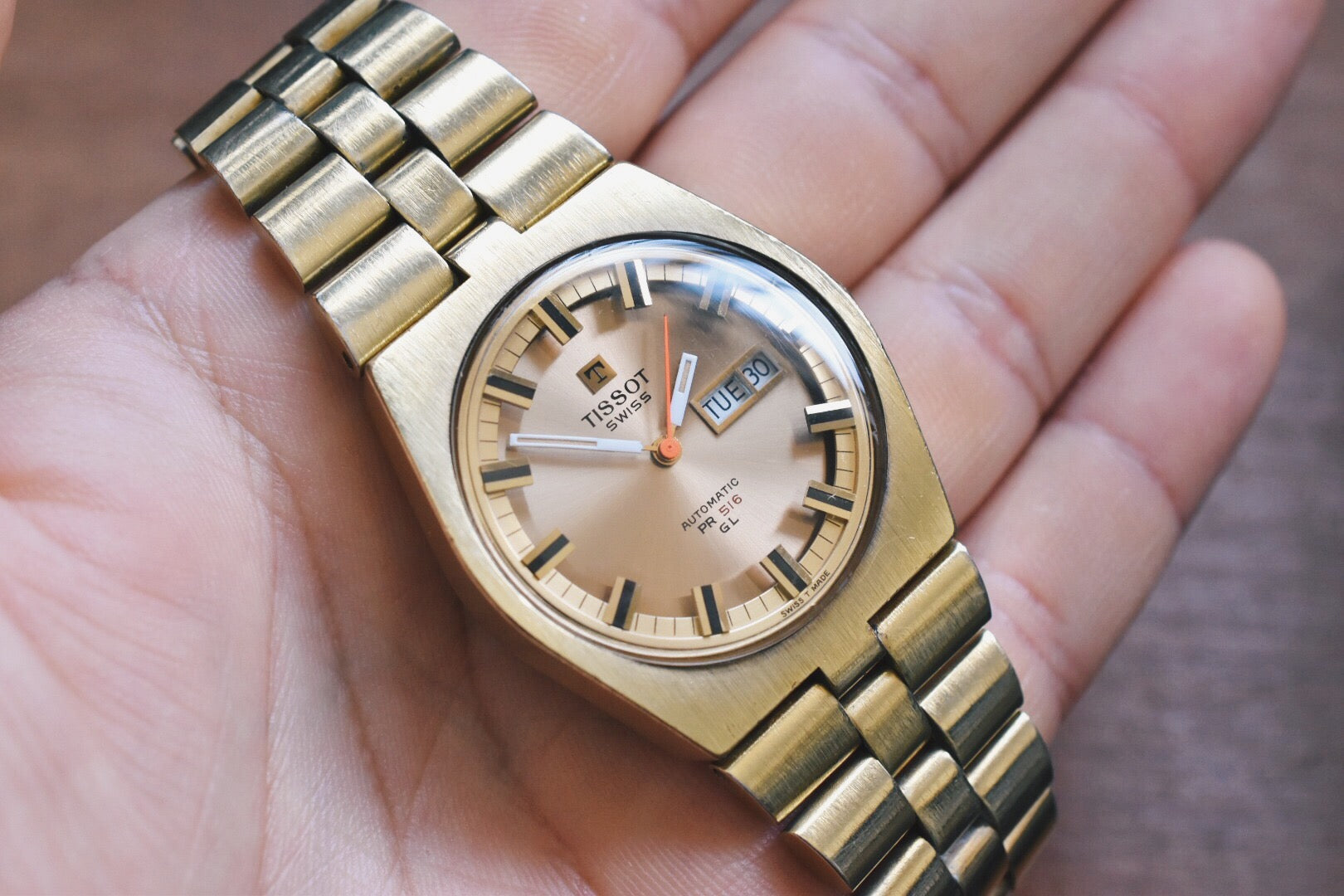 Tissot Automatic PR516 GL Circa 1970 The Time Teller Shop