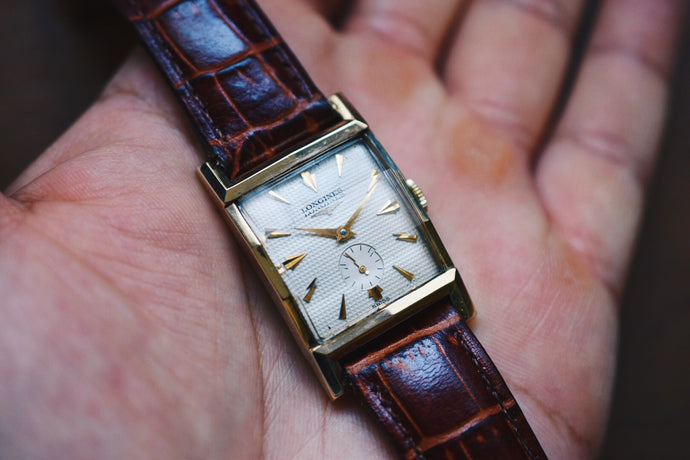 *VERY RARE* 1954 Longines Tank 10k Yellow Gold Filled
