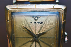 Wittnauer Art Deco 10k Gold Filled Tank 17J 9E1