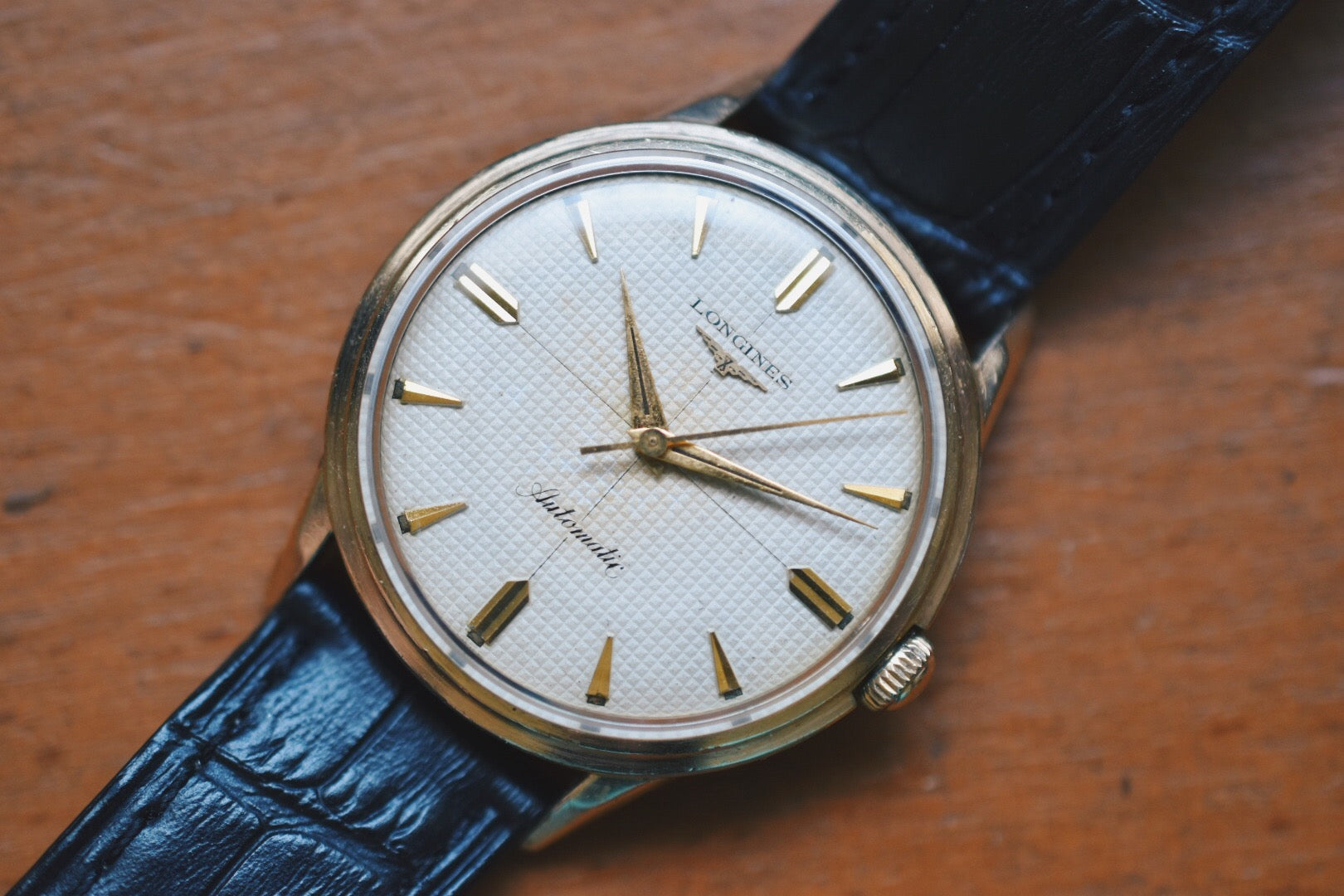 Longines Waffle Dial 10k Gold Filled Automatic