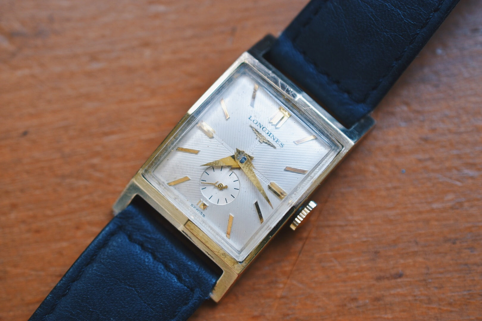 RARE* 1954 Longines Tank Small Seconds – The Time Teller Shop