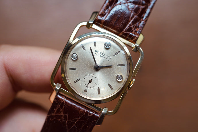 Wittnauer Skeleton Small Seconds Genuine Diamond Dial *VERY RARE*