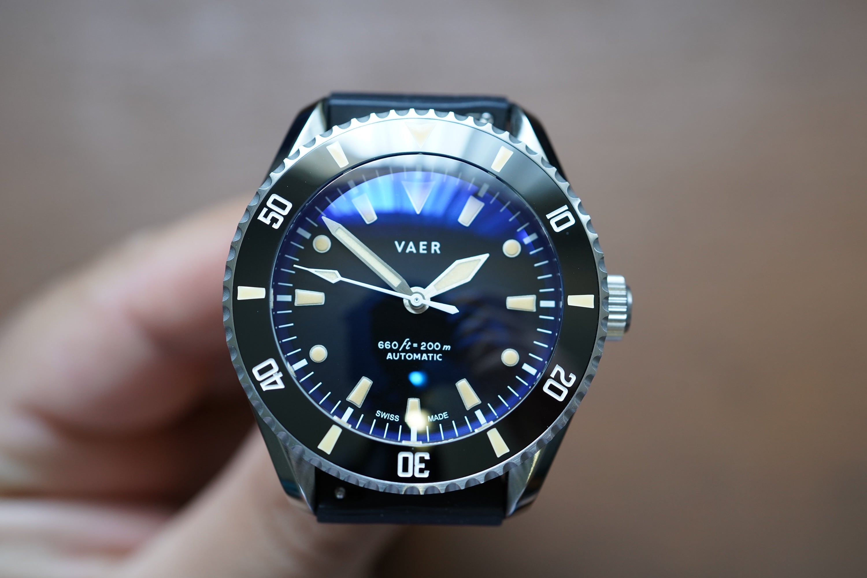 Vaer Dive Watch 39mm VAER D7 Arctic Swiss Diver – The Time Teller Shop