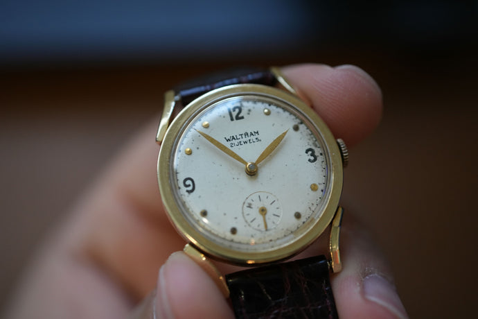 Waltham Solid 14k Gold Gents Watch