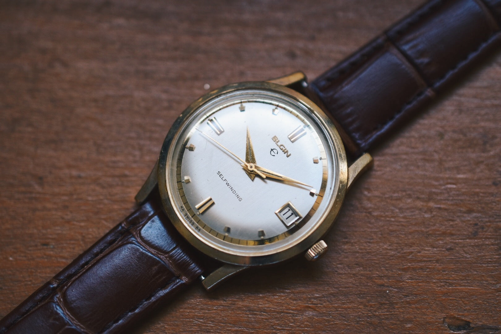 Vintage ELGIN 旅行時計 Made in JAPAN 逆輸入 Elgin 