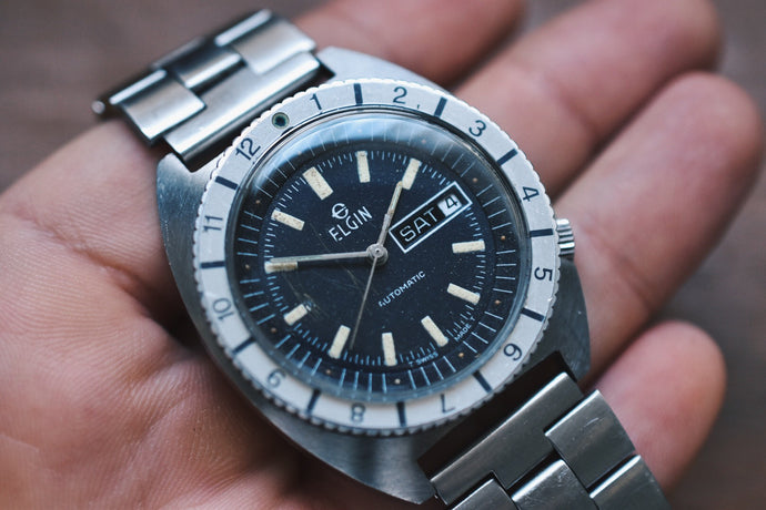 *RARE* Swiss Elgin Tropical Diver