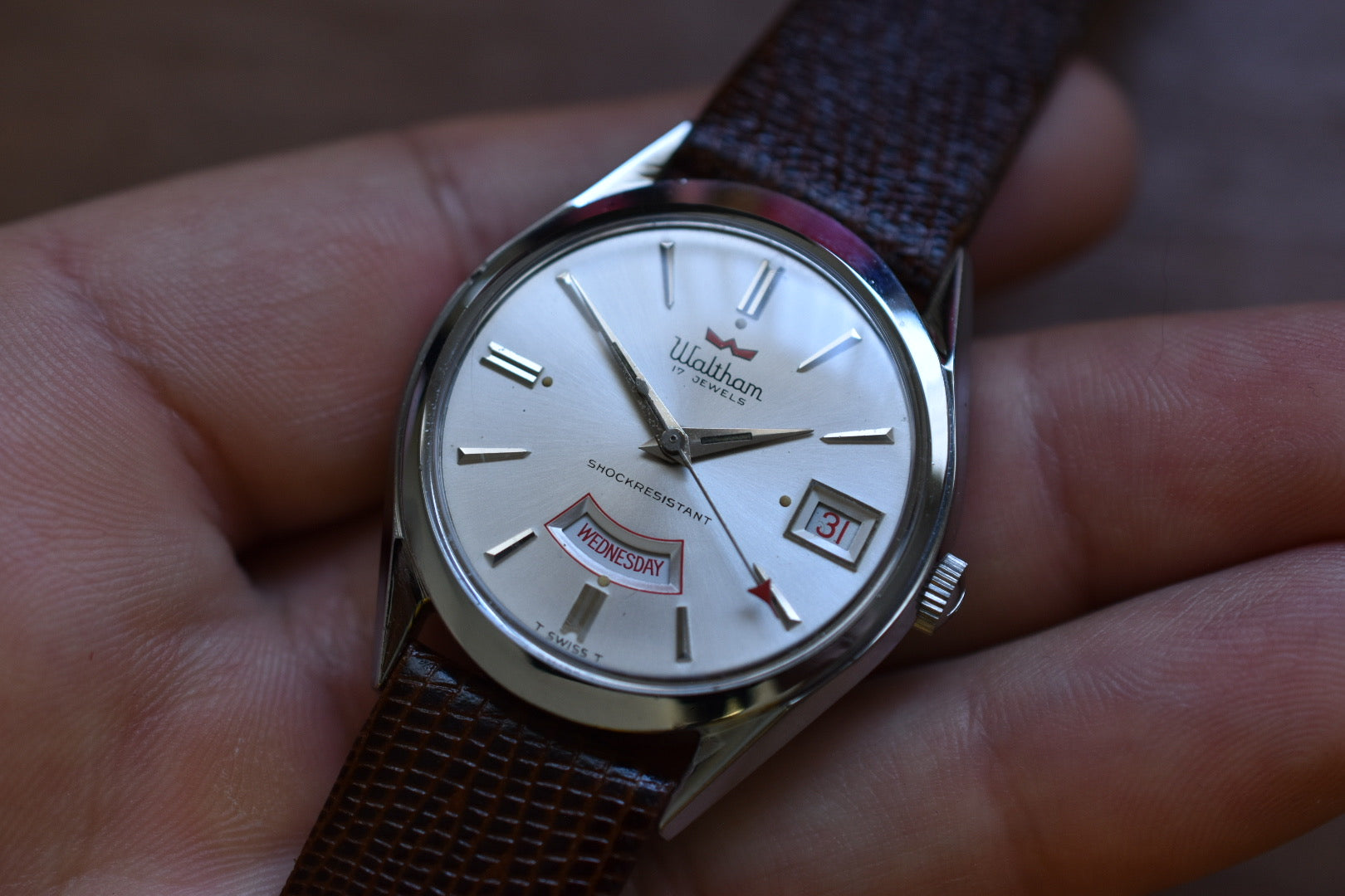 Waltham Red Arrow Day-Date – The Time Teller Shop